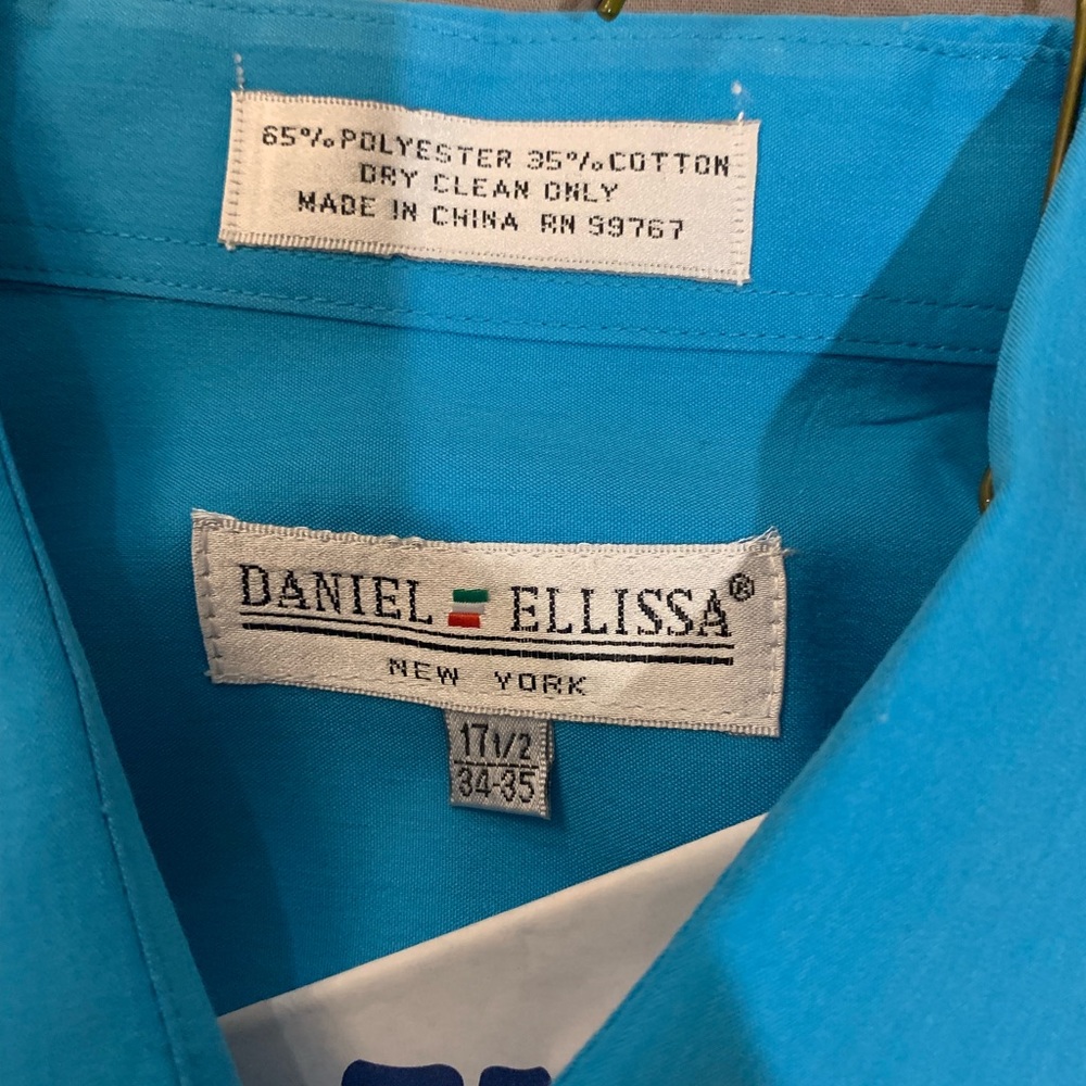 Teal blue dress shirt